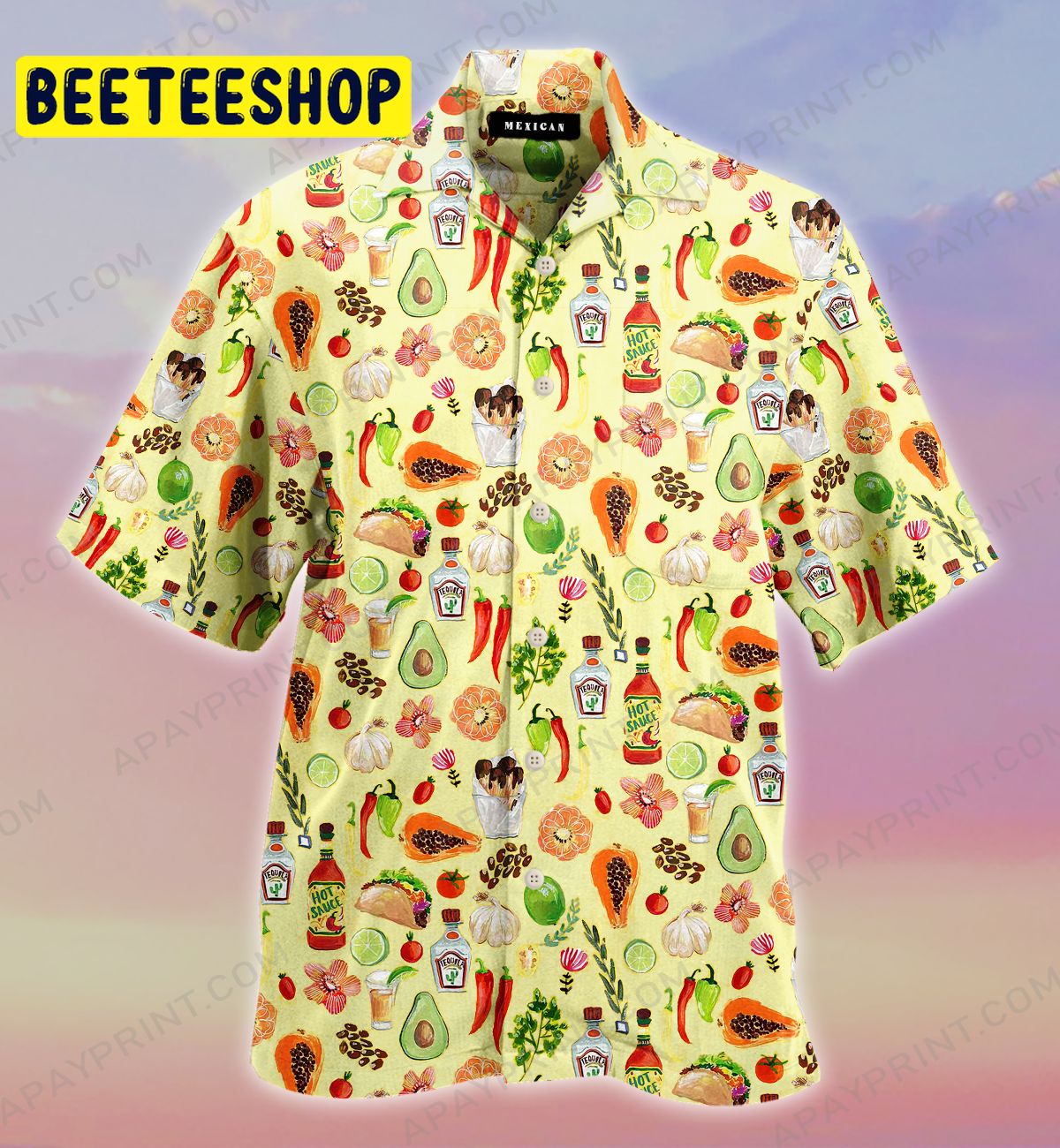 Mexican Foodie Trending Hawaiian Shirt