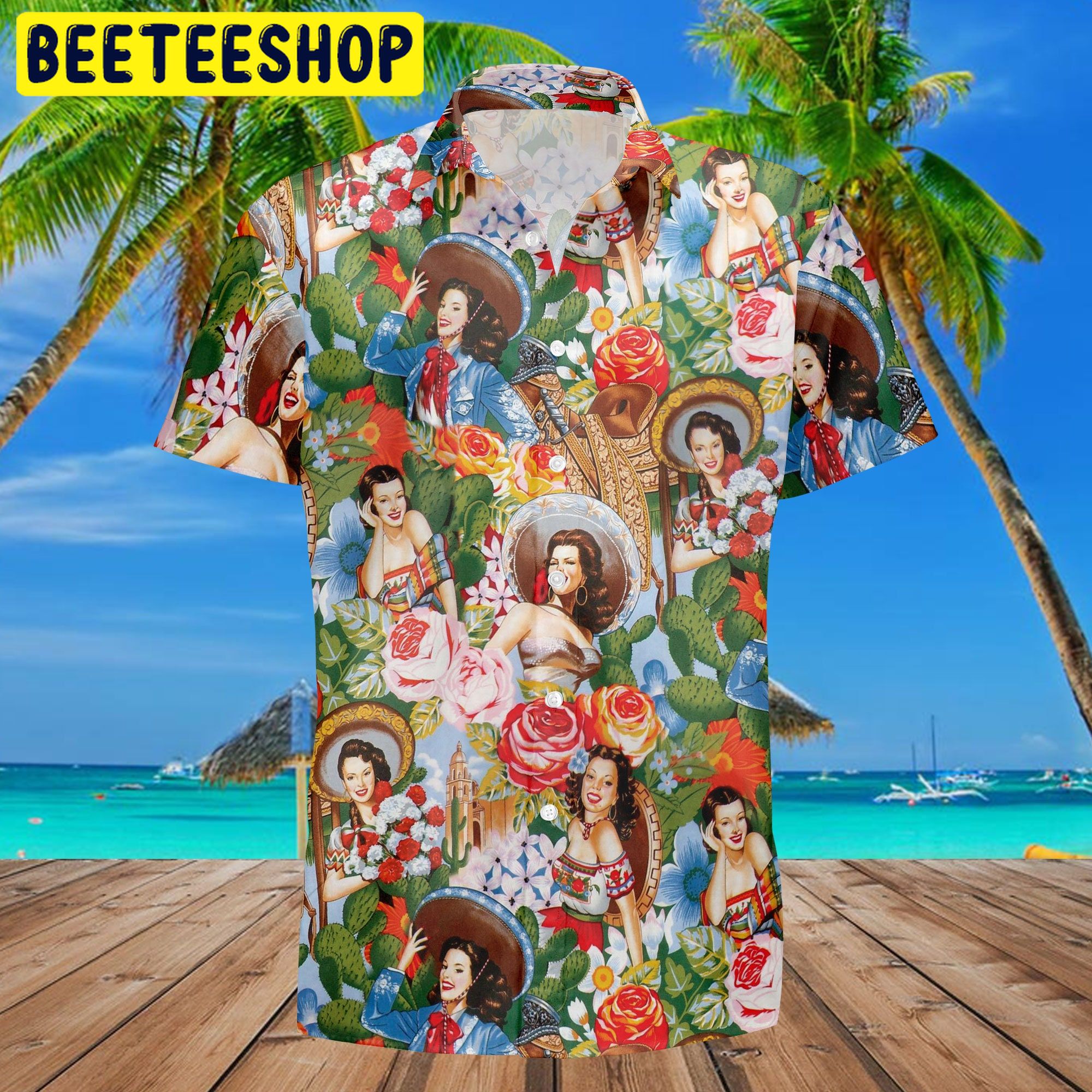 Mexican Girl Vintage Trending Hawaiian Shirt