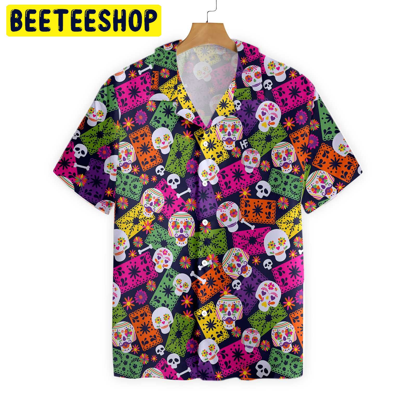 Mexican Skull Pattern Trending Hawaiian Shirt