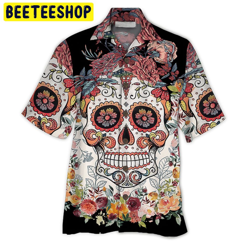 Mexico Skull 3D All Over Printed Trending Hawaiian Shirt