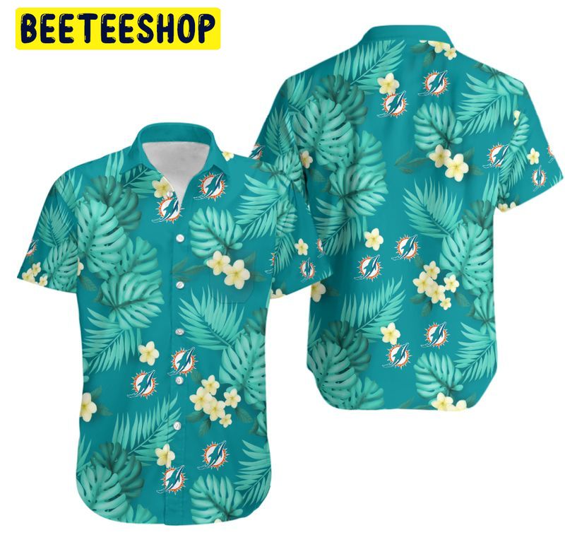 Miami Dolphins and Shorts Summer Hawaiian Shirt