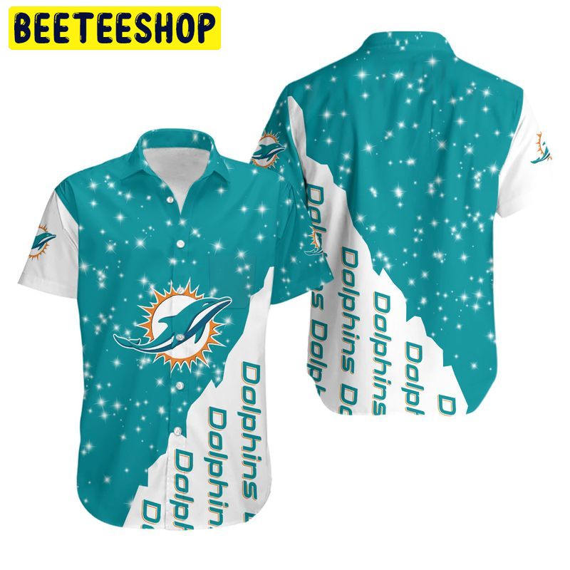 Miami Dolphins Bling Bling Hawaiian Shirt