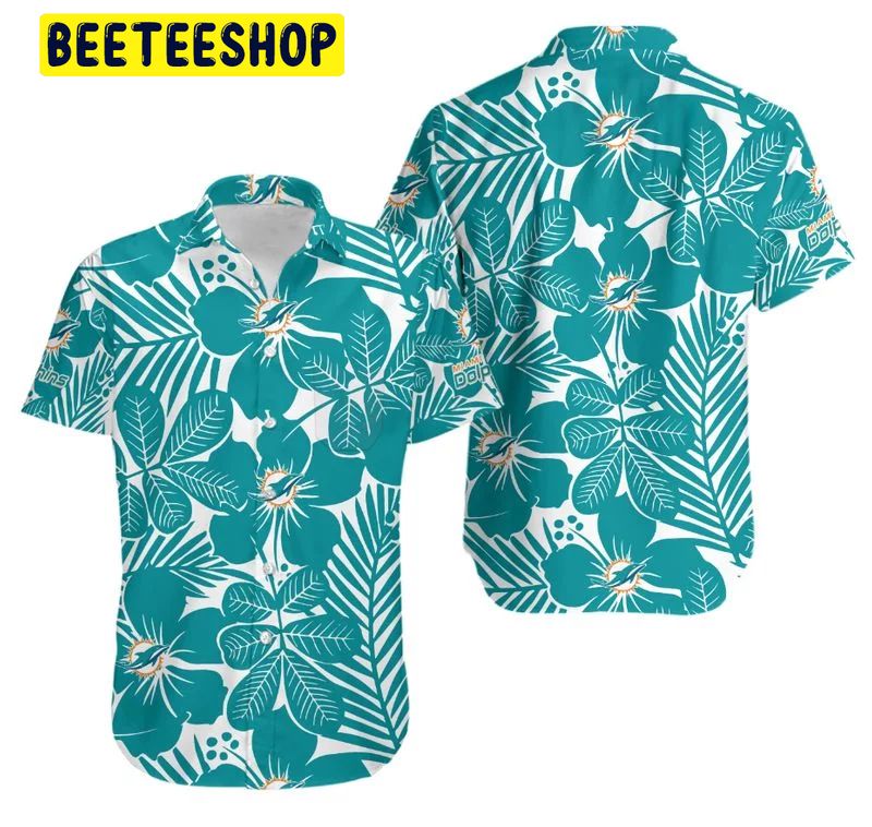 Miami Dolphins Flower Hawaiian Shirt