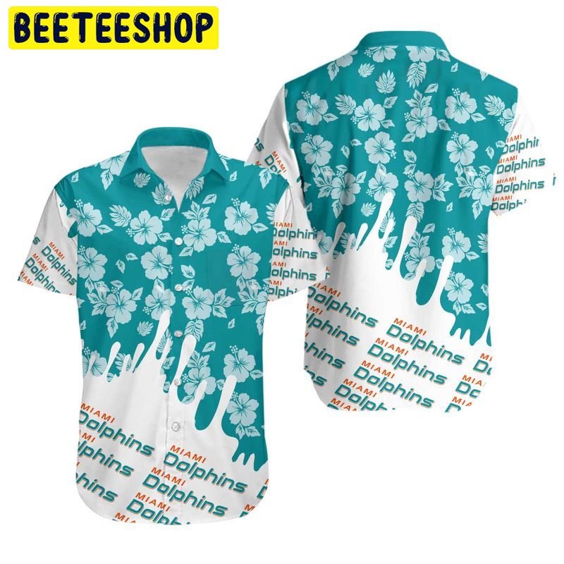 Miami Dolphins Flower Summer Hawaiian Shirt