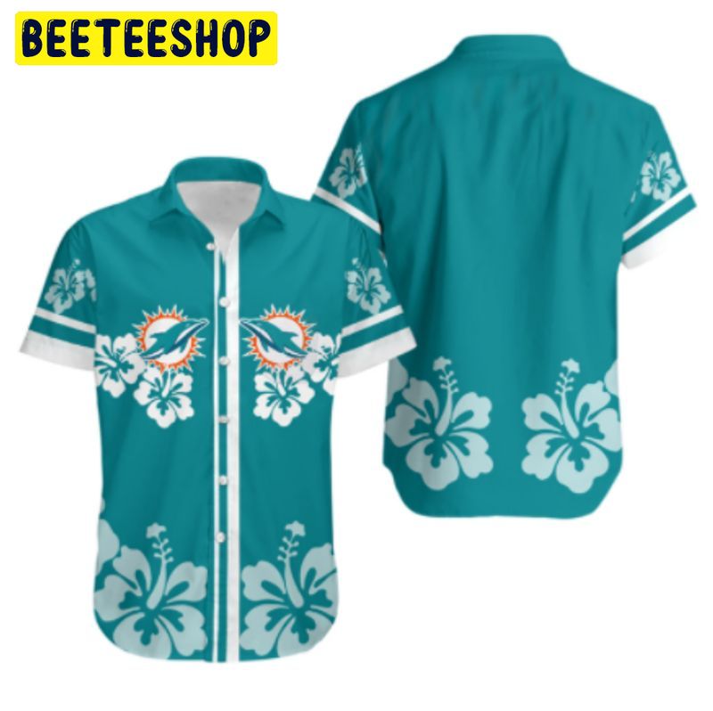 Miami Dolphins Hibiscusand Hawaiian Shirt