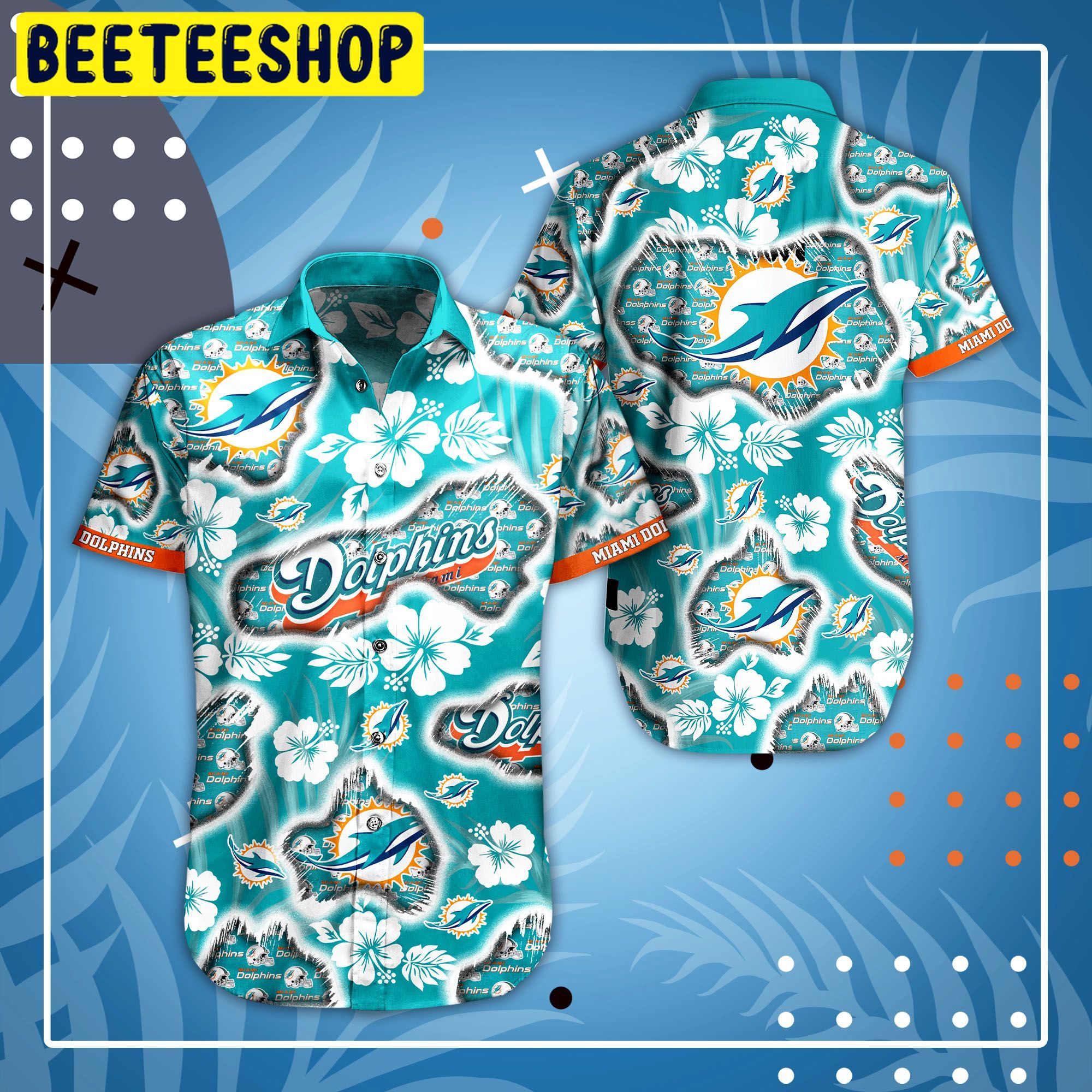 Miami Dolphins Nfl 3d Summer Hawaiian Shirt