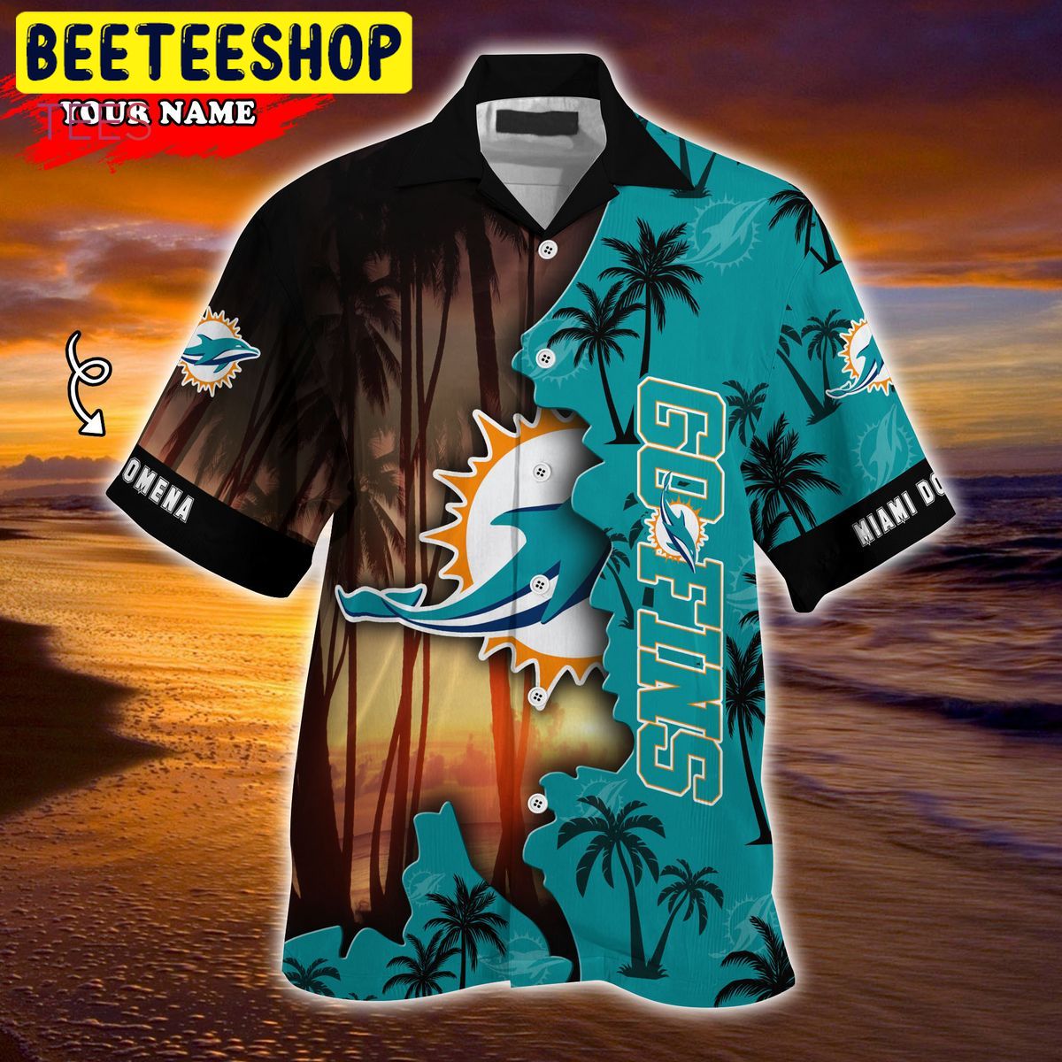 Miami Dolphins NFL Customized Summer 3D Hawaiian Shirt