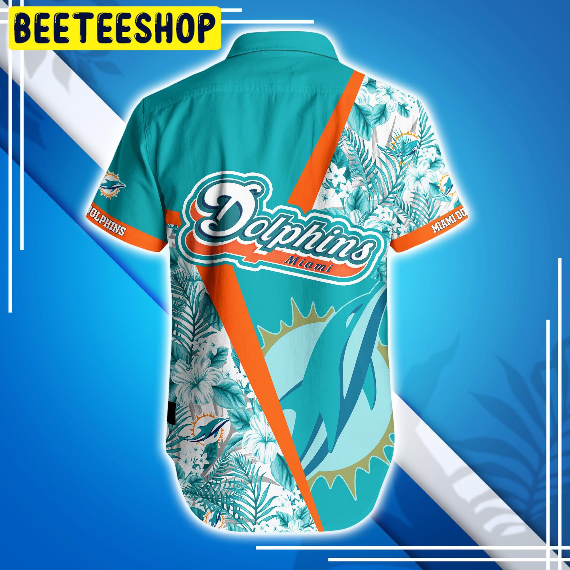 Miami Dolphins NFL & Short Style Summer Hawaiian Shirt – Teepital