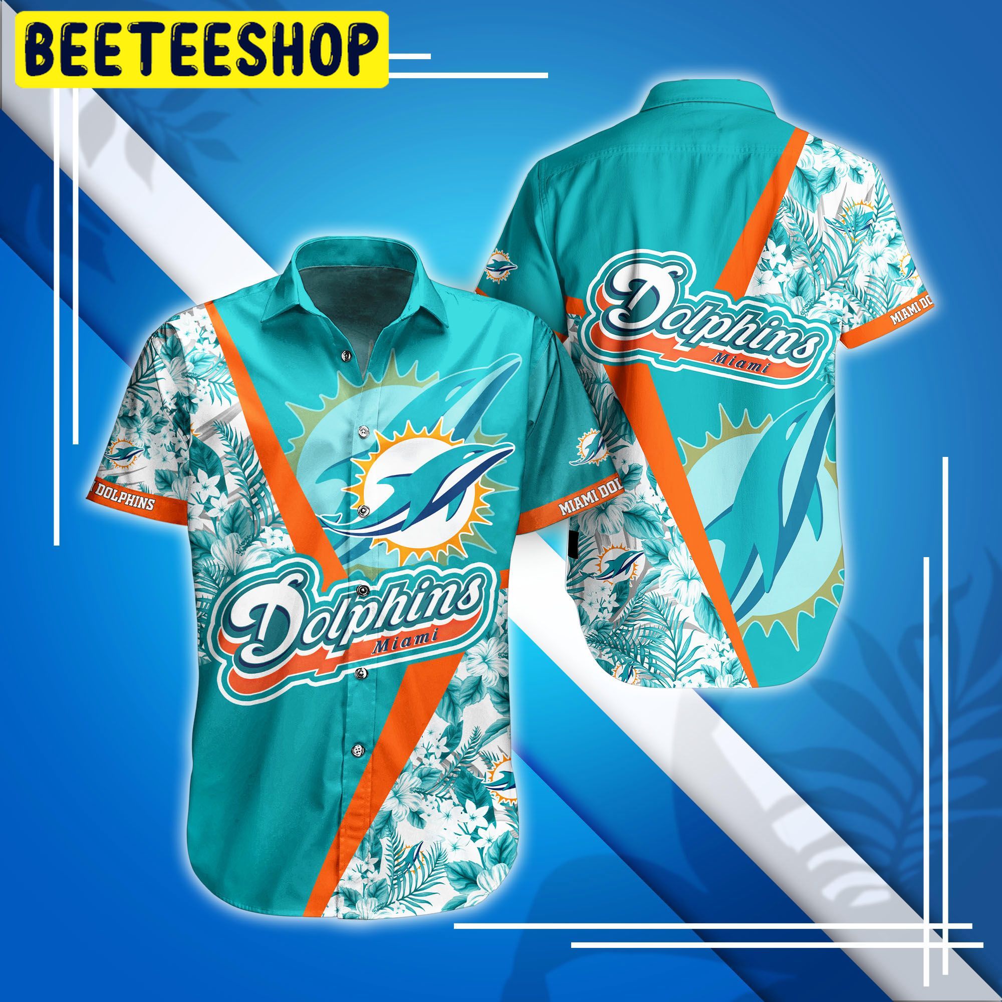 Miami Dolphins NFL New Short T-shirt Style Summer Trending Hawaiian Shirt