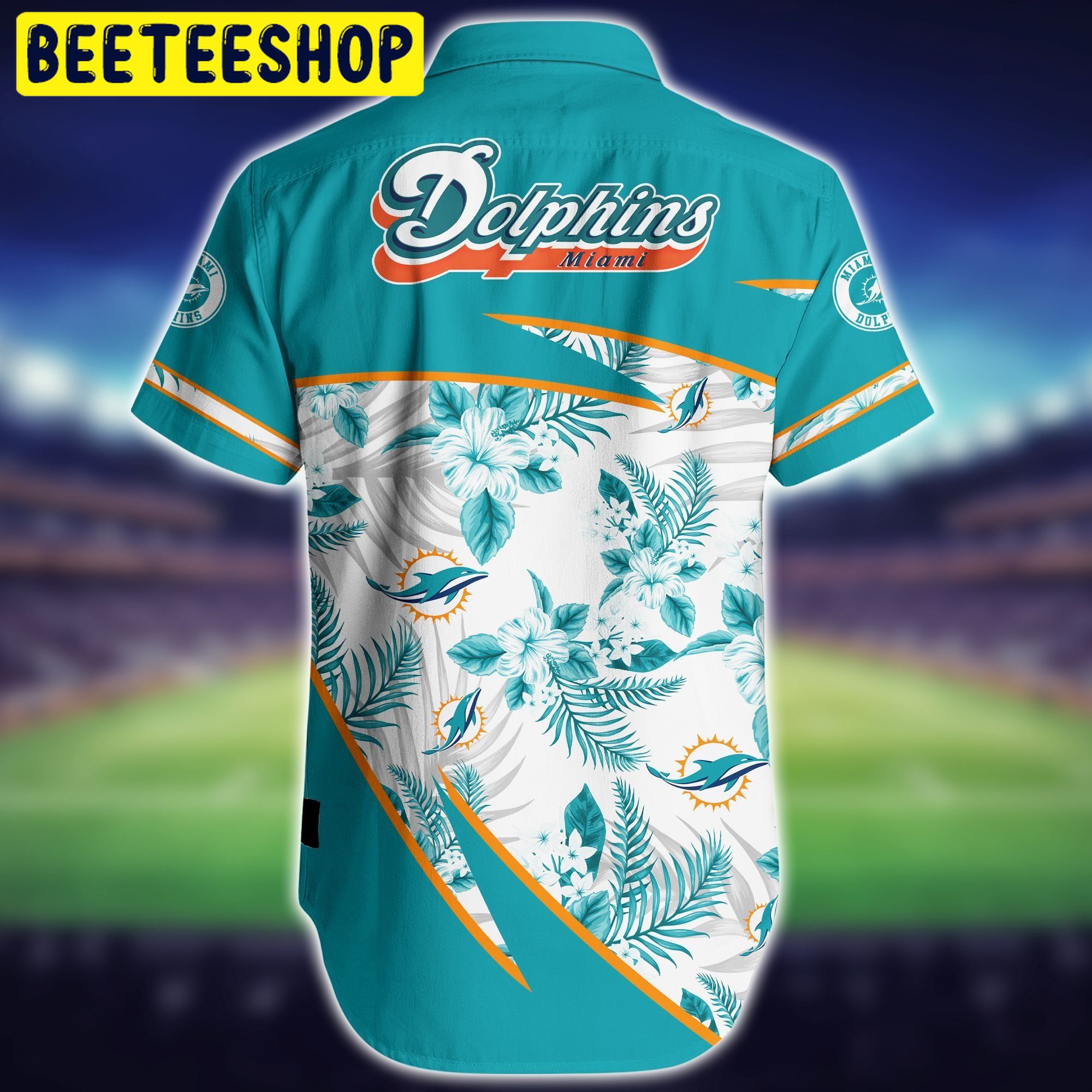 Miami Dolphins NFL Short 3D Hawaiian Shirt