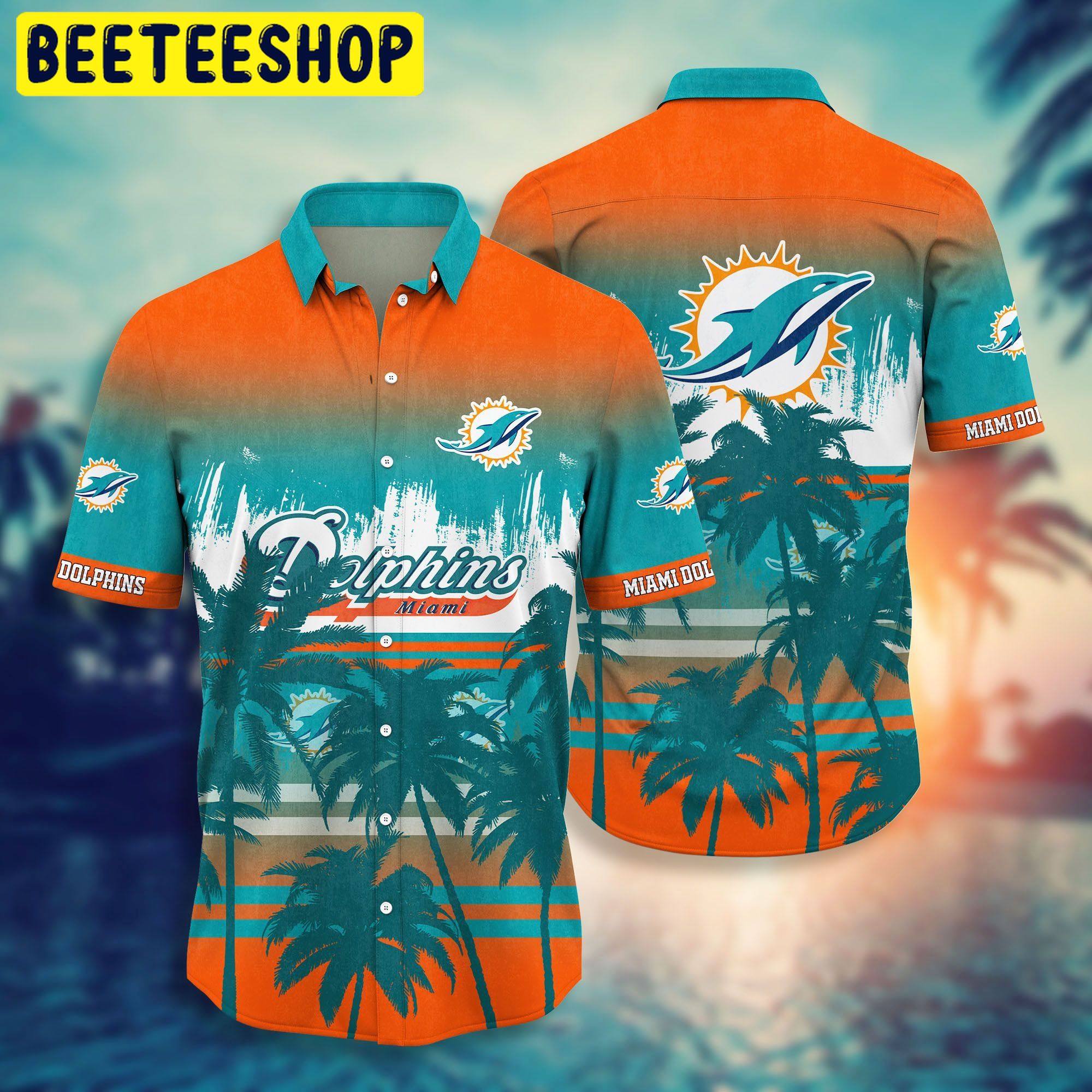 Miami Dolphins NFL Short Style 3D Hawaiian Shirt