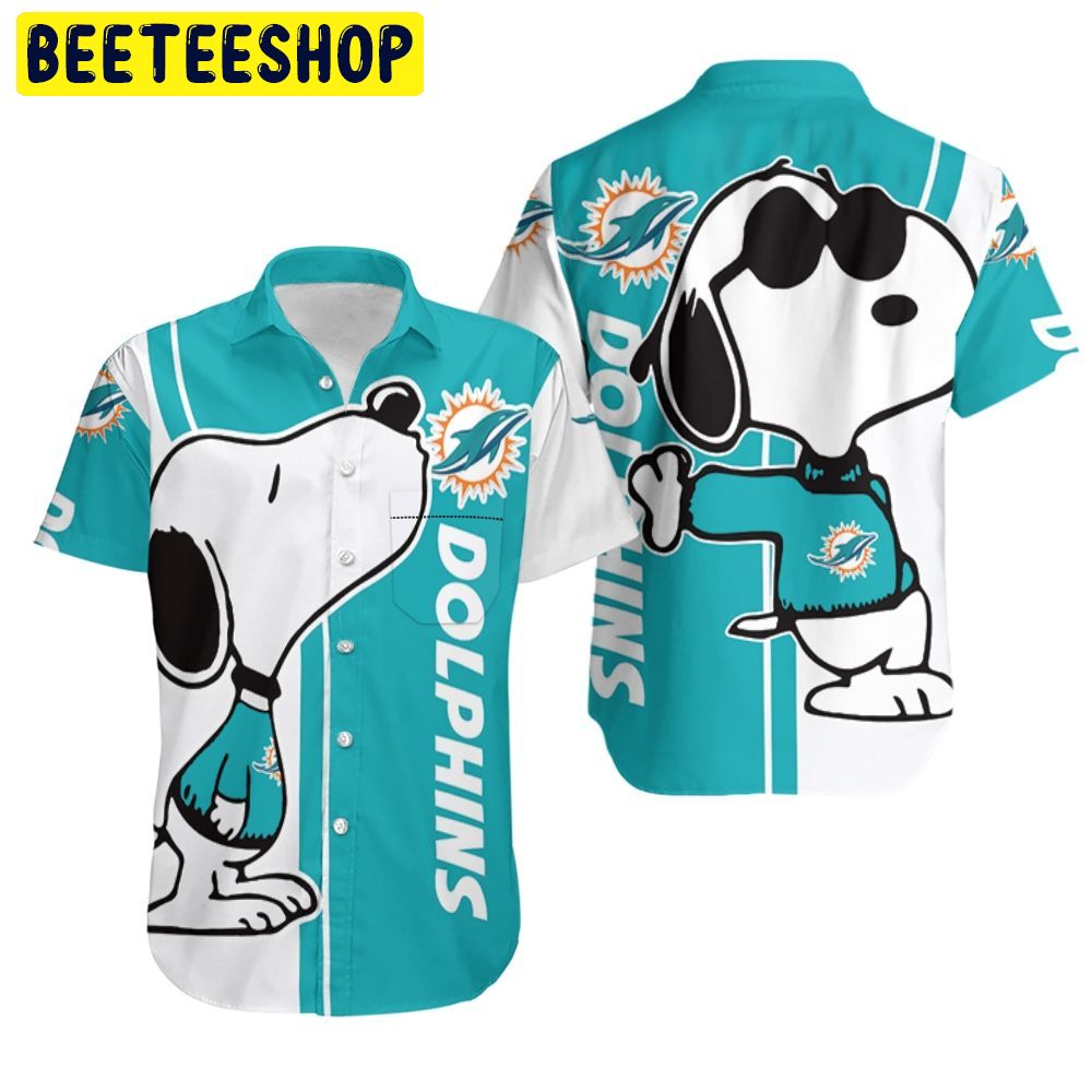 Miami Dolphins Snoopy Lover 3D Printed For Fans Hawaiian Shirt