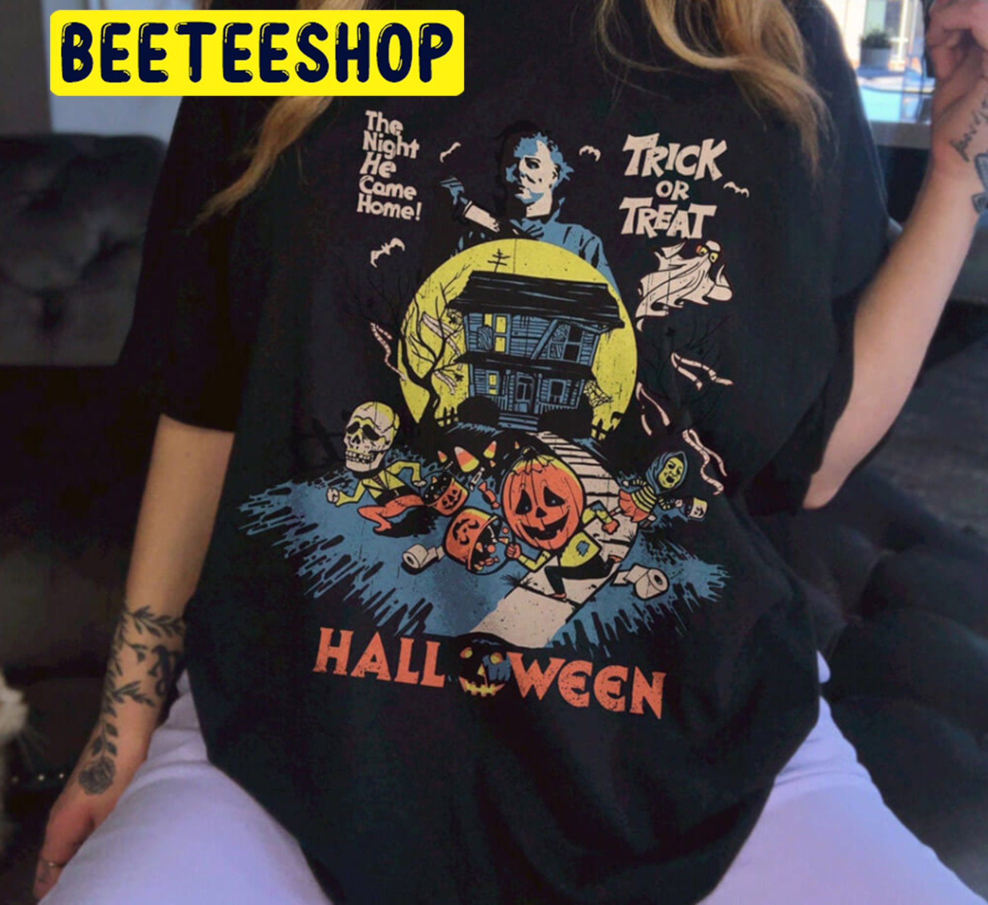 Michael Myers Halloween Trick Or Treat Vintage Halloween Trending Unisex Shirt