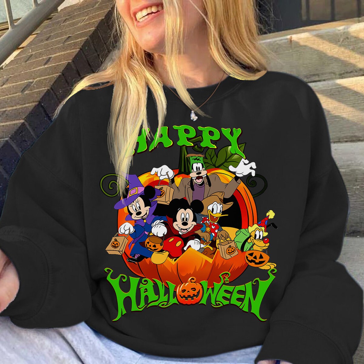 Mickey & Friends Happy Halloween Sweatshirt