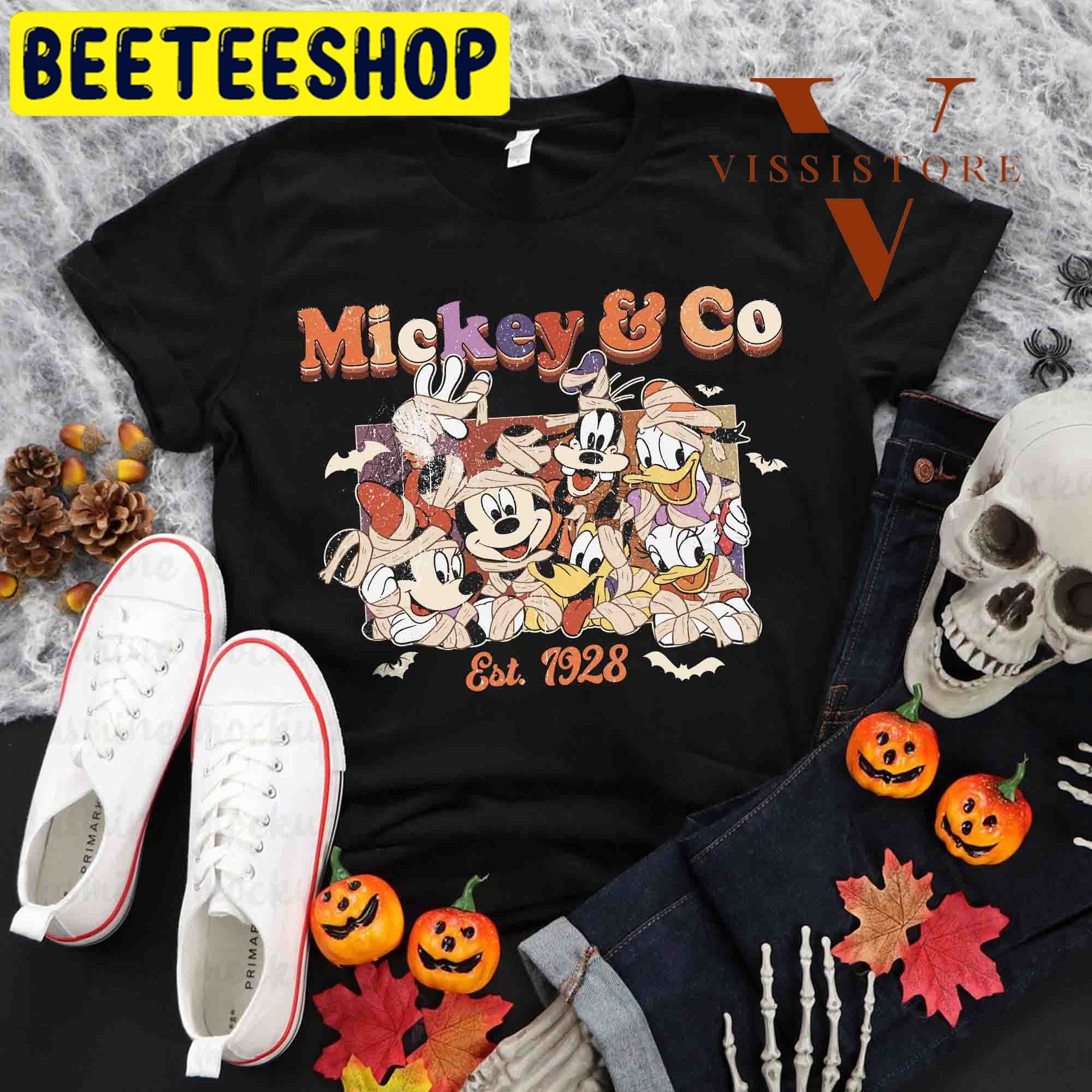 Mickey Vintage Disney HalloweenTrending Unisex Shirt