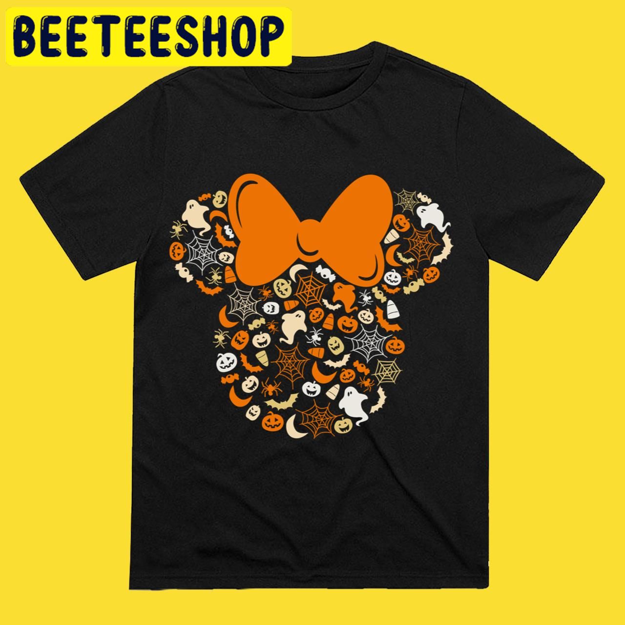 Minnie Mouse Ghosts Pumpkins Spiders Halloween Trending Unisex T-Shirt