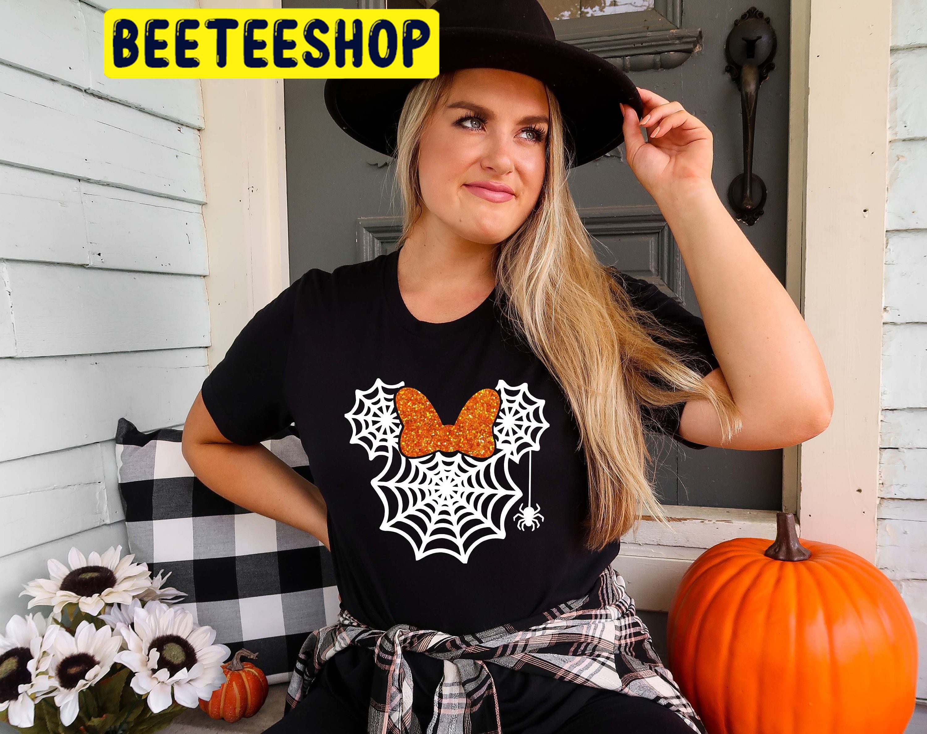 Minnie Mouse Spider Web HalloweenTrending Unisex Shirt