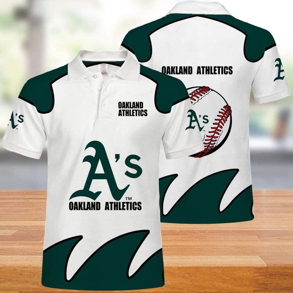 MLB Oakland Athletics 3d Print Casual Summer Short Top Branding Trends 3D Polo Shirt