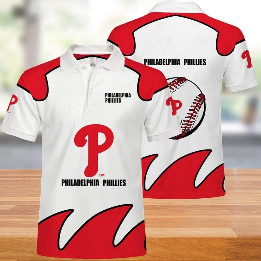 MLB Philadelphia Phillies 3d Print Casual Summer Short Top Branding Trends 3D Polo Shirt