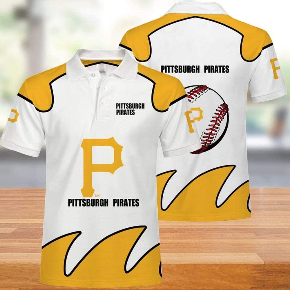 MLB Pittsburgh Pirates 3d Print Casual Summer Short Top Branding Trends 3D Polo Shirt