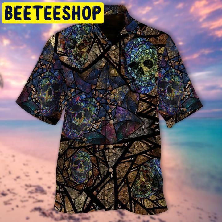 Mosaic Skull Hawaiian Shirt