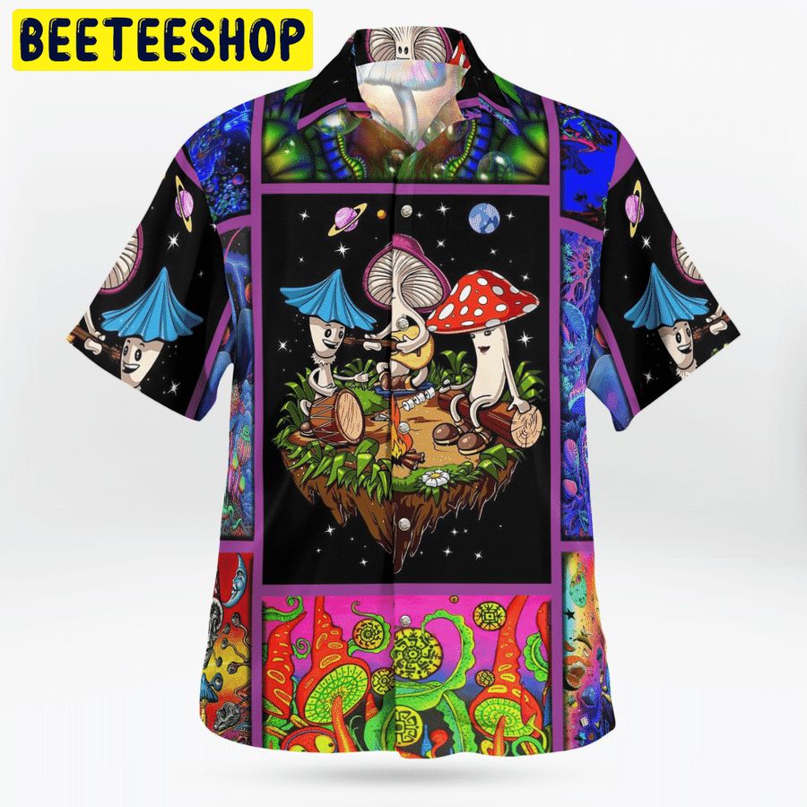 Mushroom Asteroid Trending Hawaiian Shirt