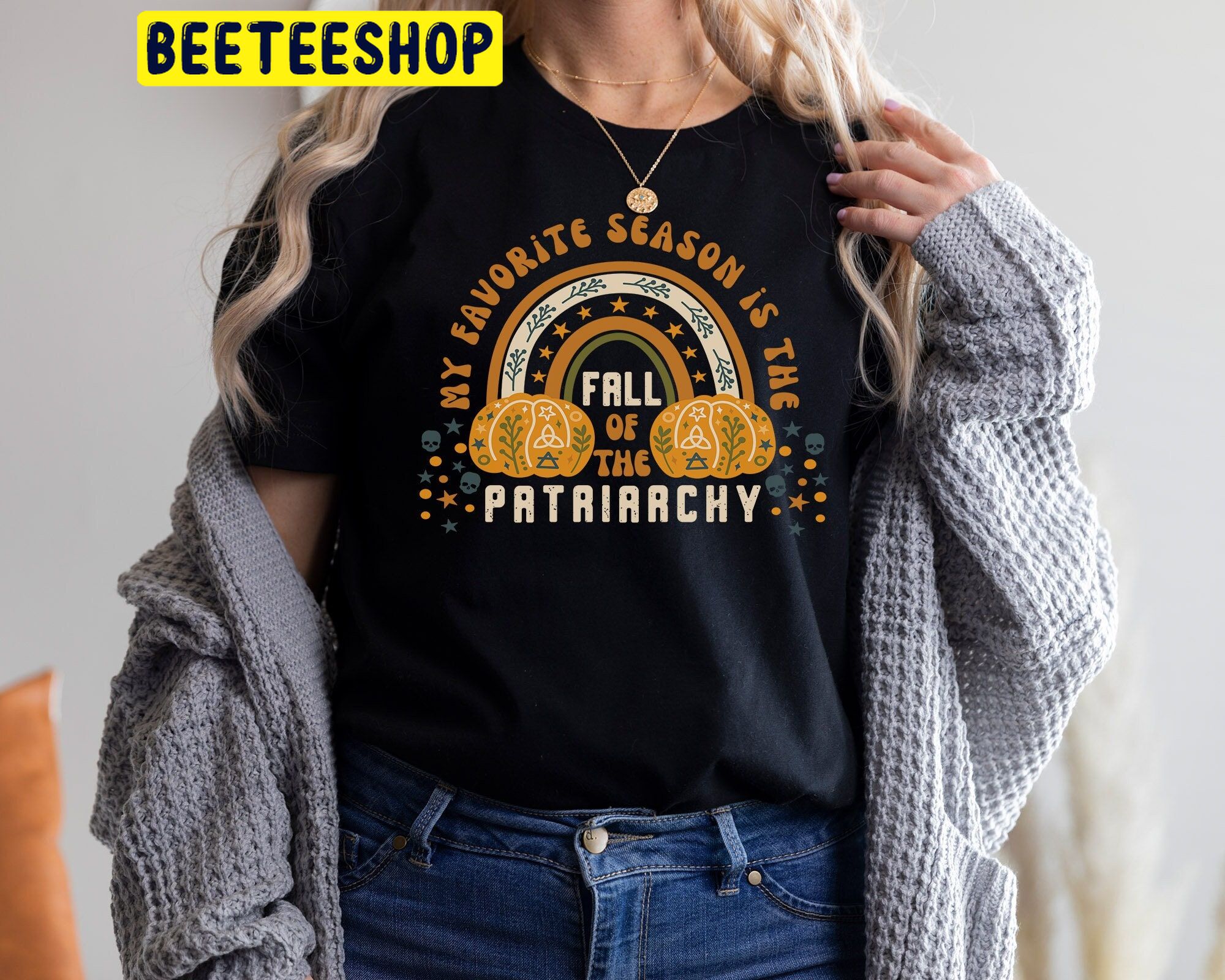 My Favorite Season Is The Fall Of The Patriarchy Trending Unisex Shirt