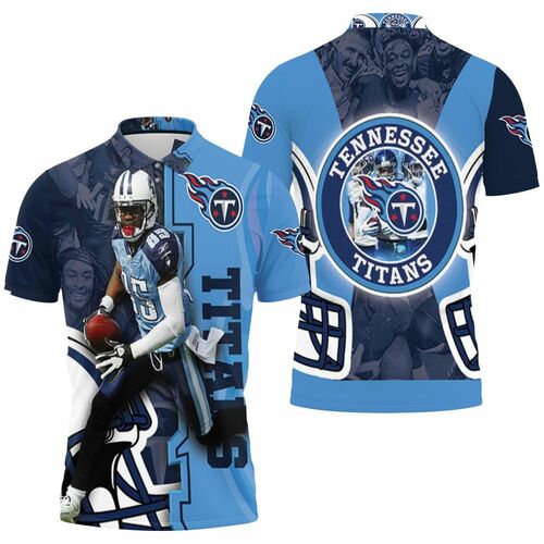 Mycole Pruitt # 85 Tennessee Titans Afc South Division Super Bowl 2021 3D All Over Print Polo Shirt