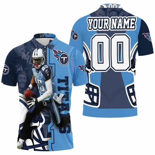 Mycole Pruitt 85 Tennessee Titans Afc South Division Super Bowl 2021 Personalized 3D All Over Print Polo Shirt