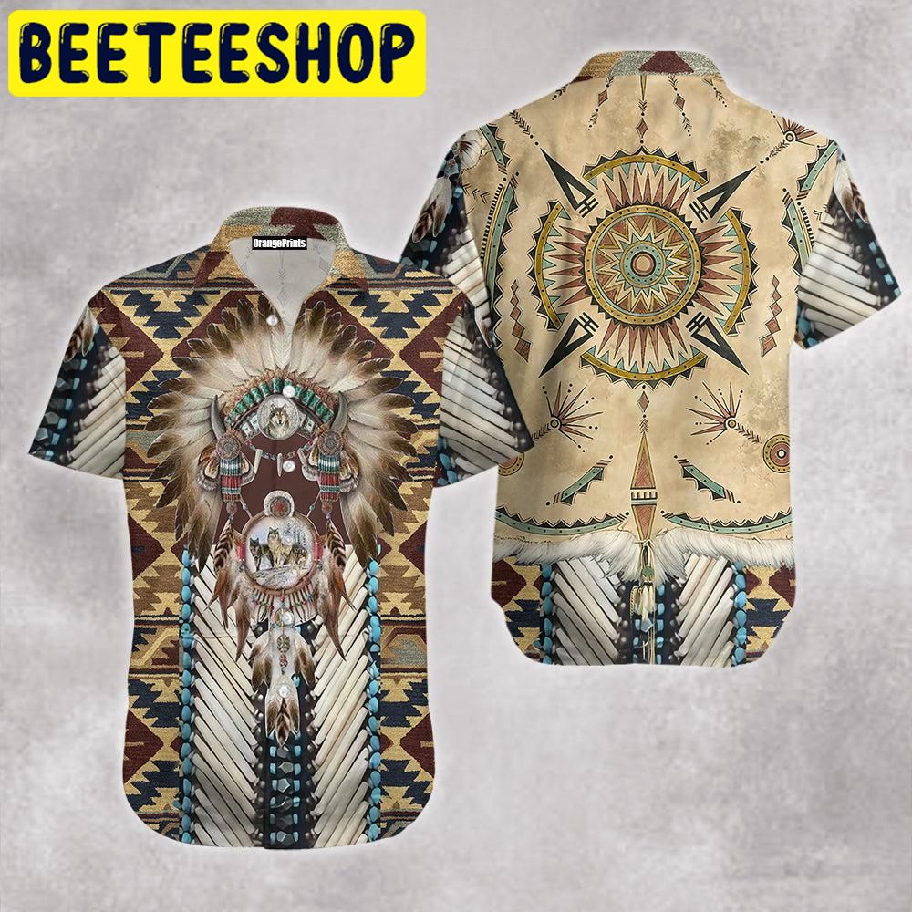 Native Pattern Hawaiian Shirt 4359