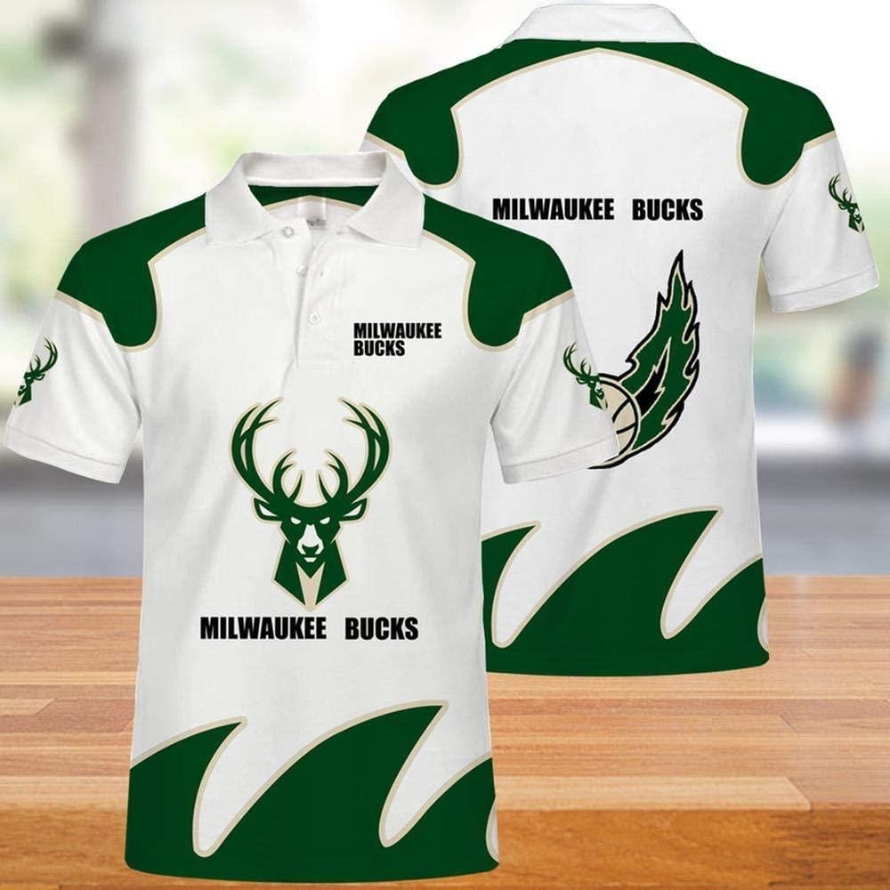 NBA Milwaukee Bucks 3d Print Casual Summer Short Top Branding Trends 3D Polo Shirt