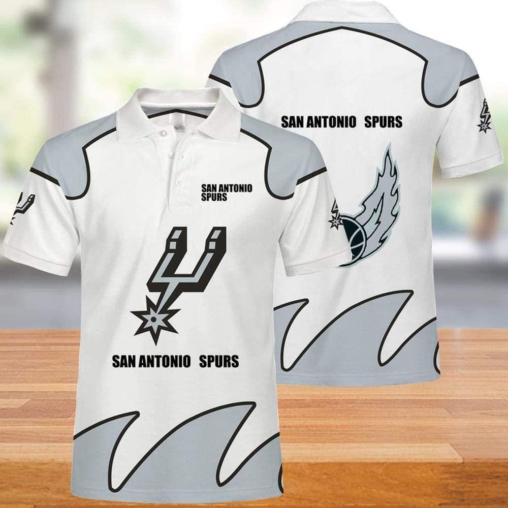 NBA San Antonio Spurs 3d Print Casual Summer Short Top Branding Trends 3D Polo Shirt