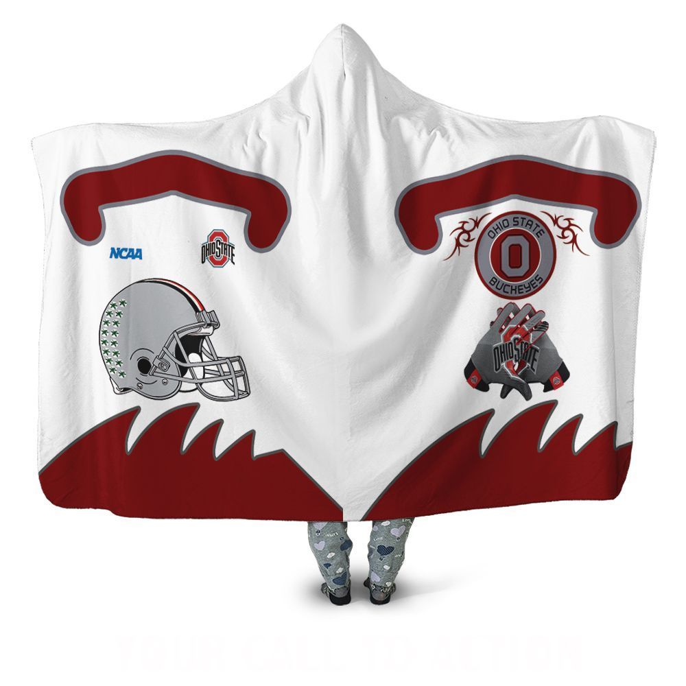 Ncaa Ohio State Buckeyes For Buckeyes Fan Jersey Hooded Blanket 3D All Over Print Polo Shirt