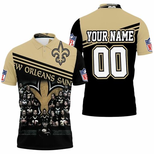 New Orleans Saints Nfc Champions Coach Players Personalized 3D All Over Print Polo Shirt