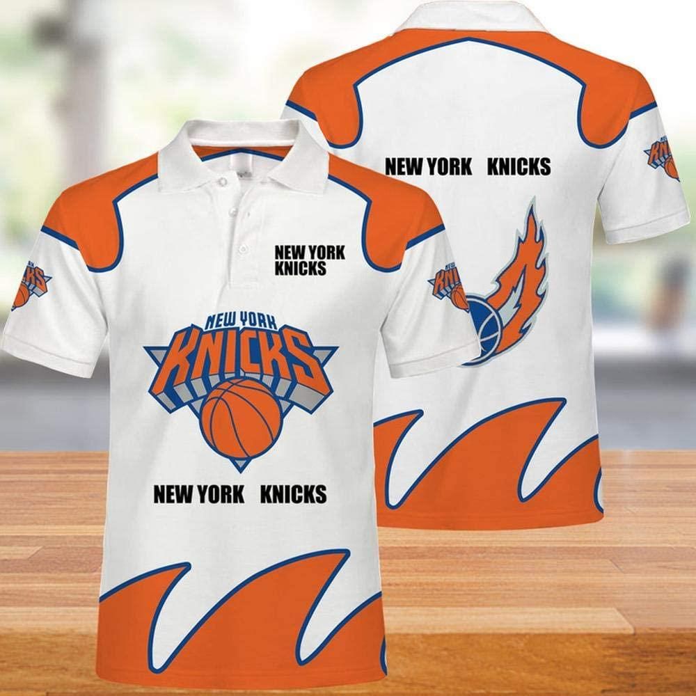 New York Knicks 3d Print Casual Summer Short Top Branding Trends 3D Polo Shirt