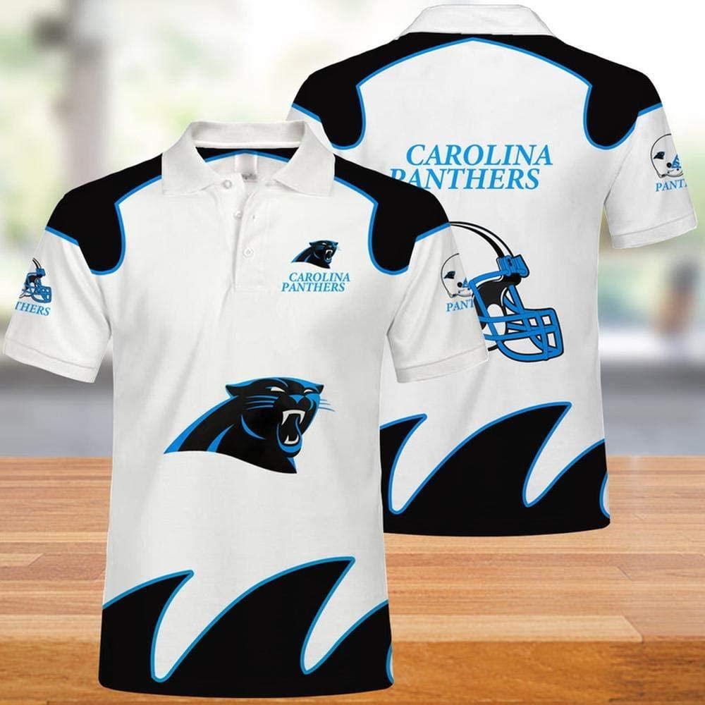 NFL Carolina Panthers 3d Print Casual Summer Short Top Branding Trends 3D Polo Shirt