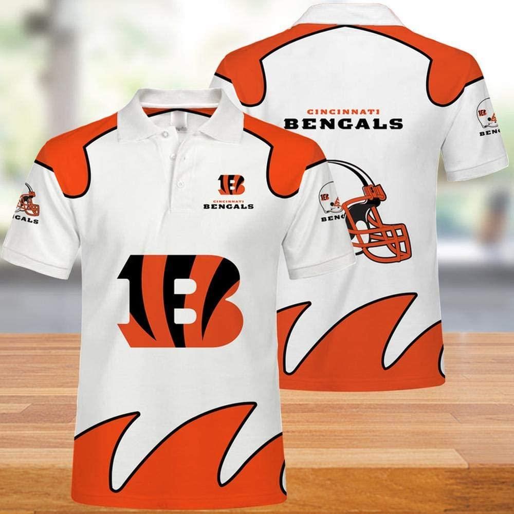 NFL Cincinnati Tigers 3d Print Casual Summer Short Top Branding Trends 3D Polo Shirt