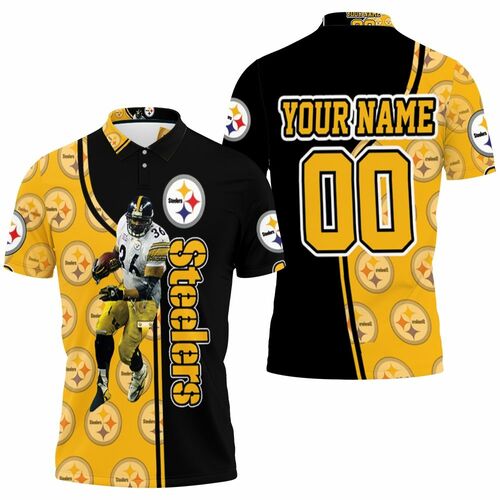 Nfl Jerome Bettis Pittsburgh Steelers Player No 36 Personalized 3D All Over Print Polo Shirt