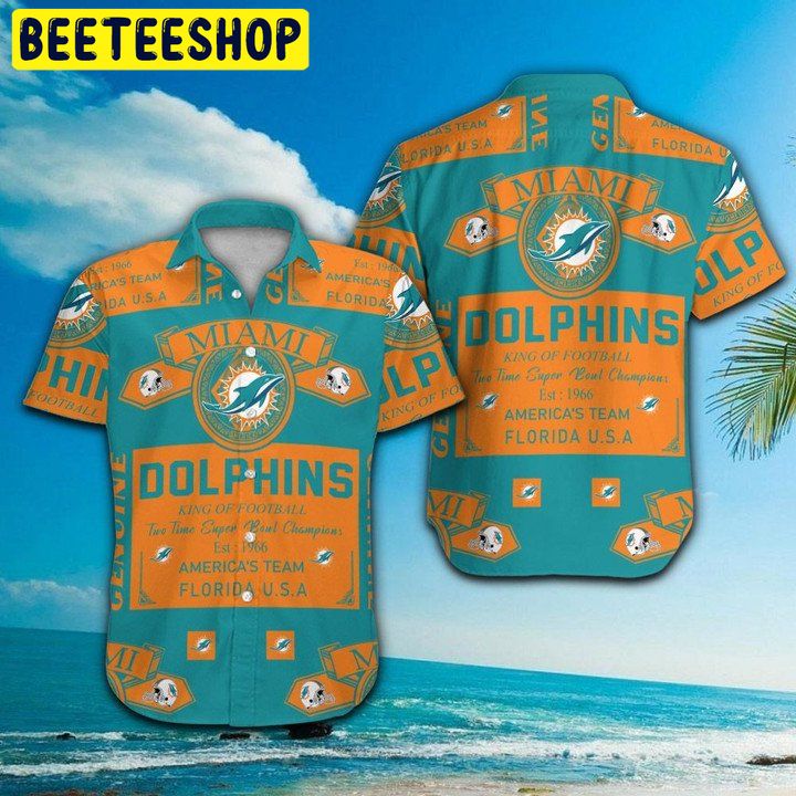 NFL Miami Dolphins Hawaii Shirt Tropical Aloha Hawaiian Shirt