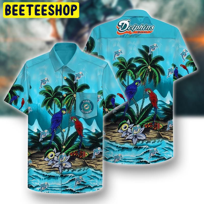 NFL Miami Dolphins Pattern Hawaiian Shirt