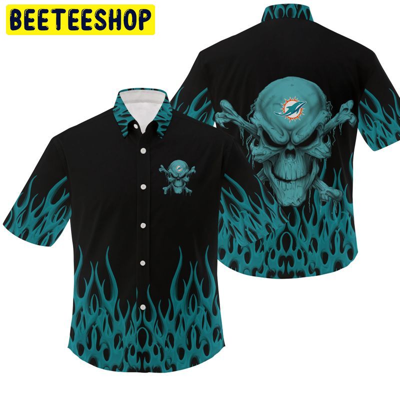 NFL Miami Dolphins Skull Limited Edition Hawaiian Shirt