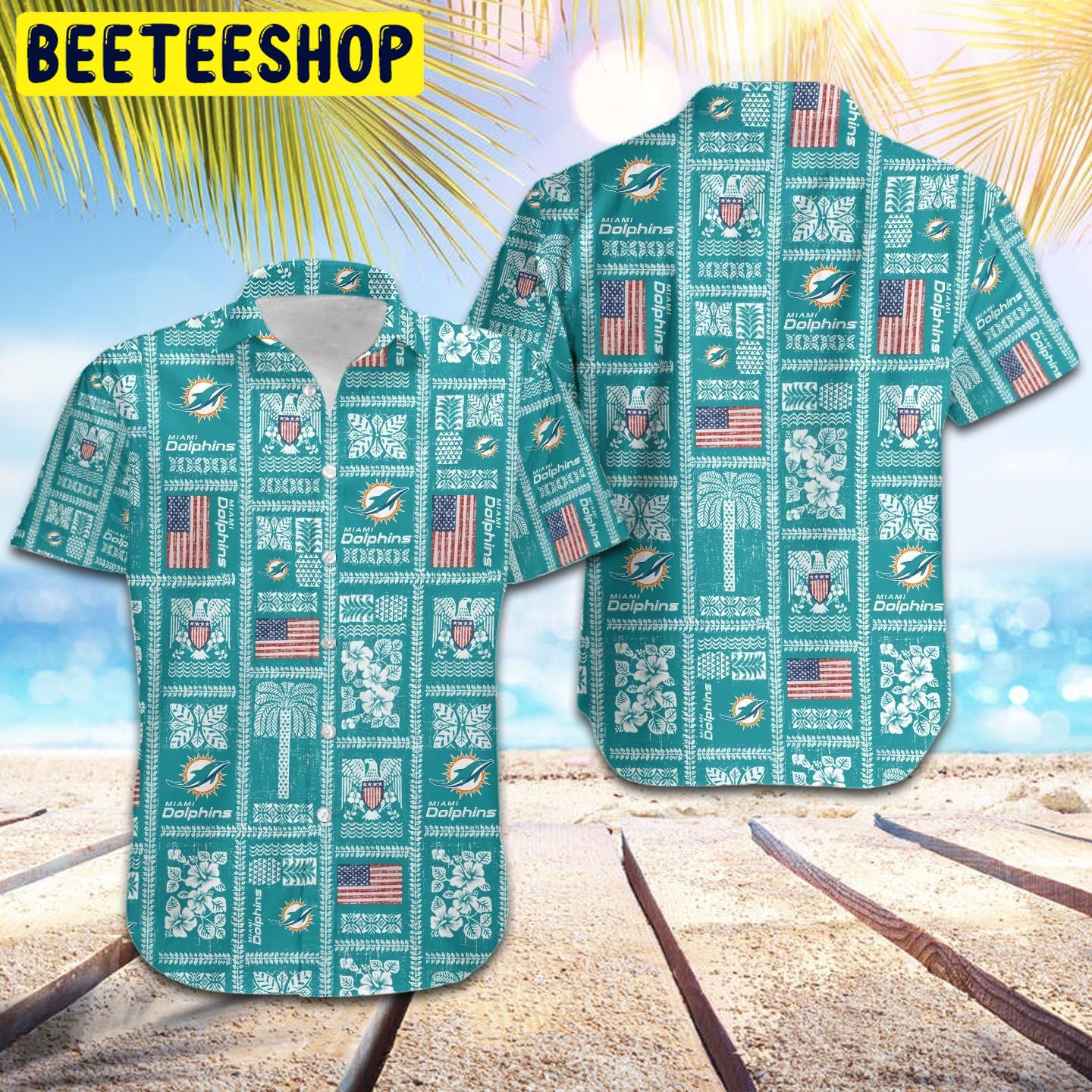 NFL Miami Dolphins SUMMER COMMEMORATIVE Hawaiian Shirt