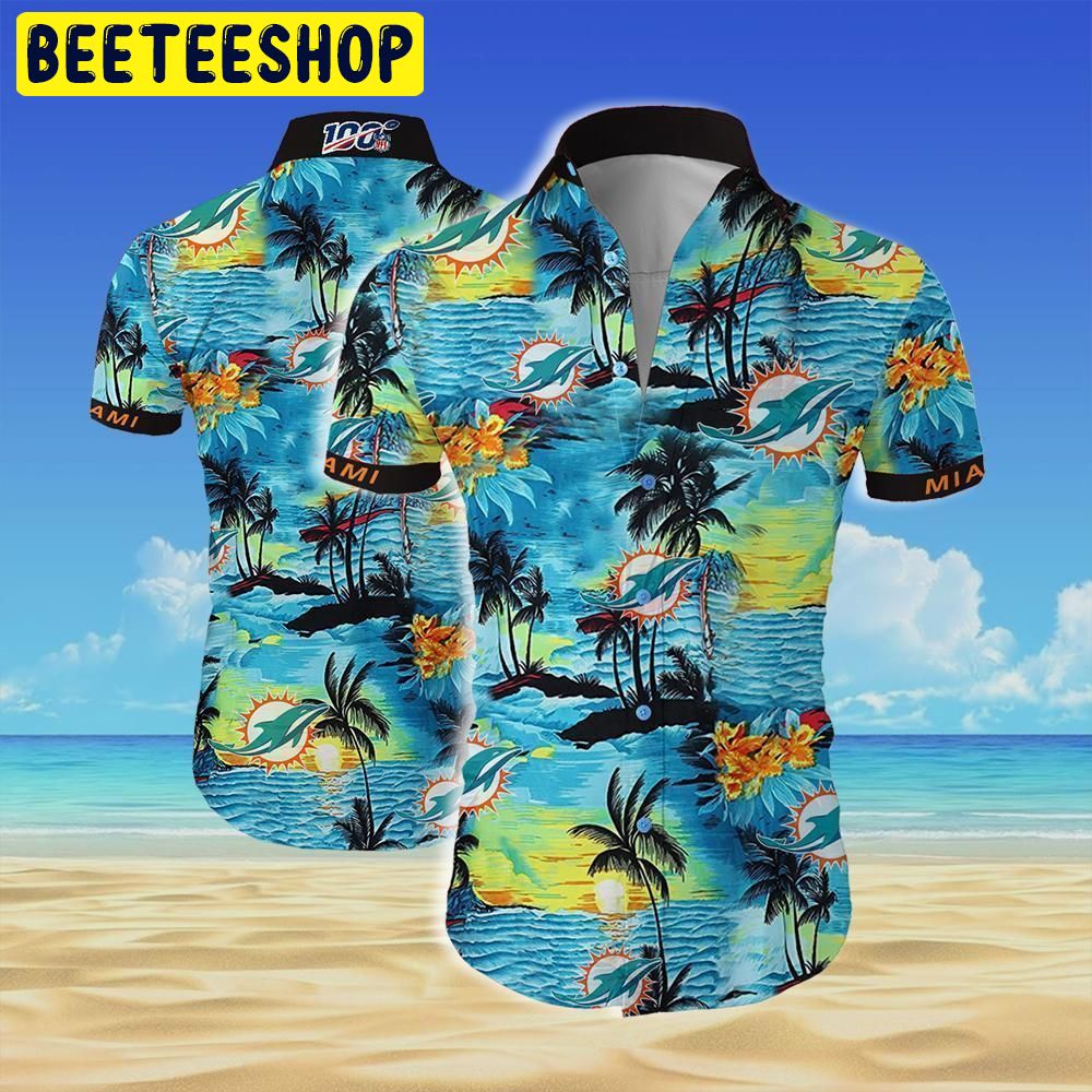 NFL Miami Dolphins Team Beach Island Hawaiian Shirt