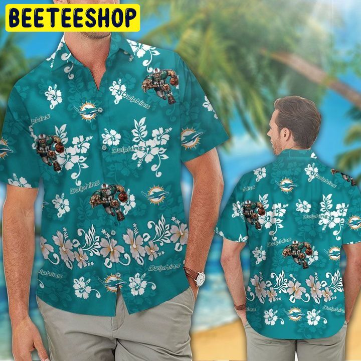 NFL Miami Dolphins Tropical Aloha 2 Hawaiian Shirt