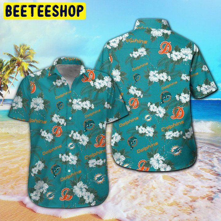 NFL Miami Dolphins Tropical Aloha 6 Hawaiian Shirt