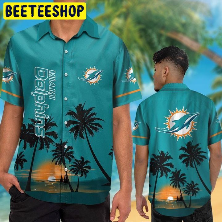 NFL Miami Dolphins Tropical Aloha Hawaiian Shirt