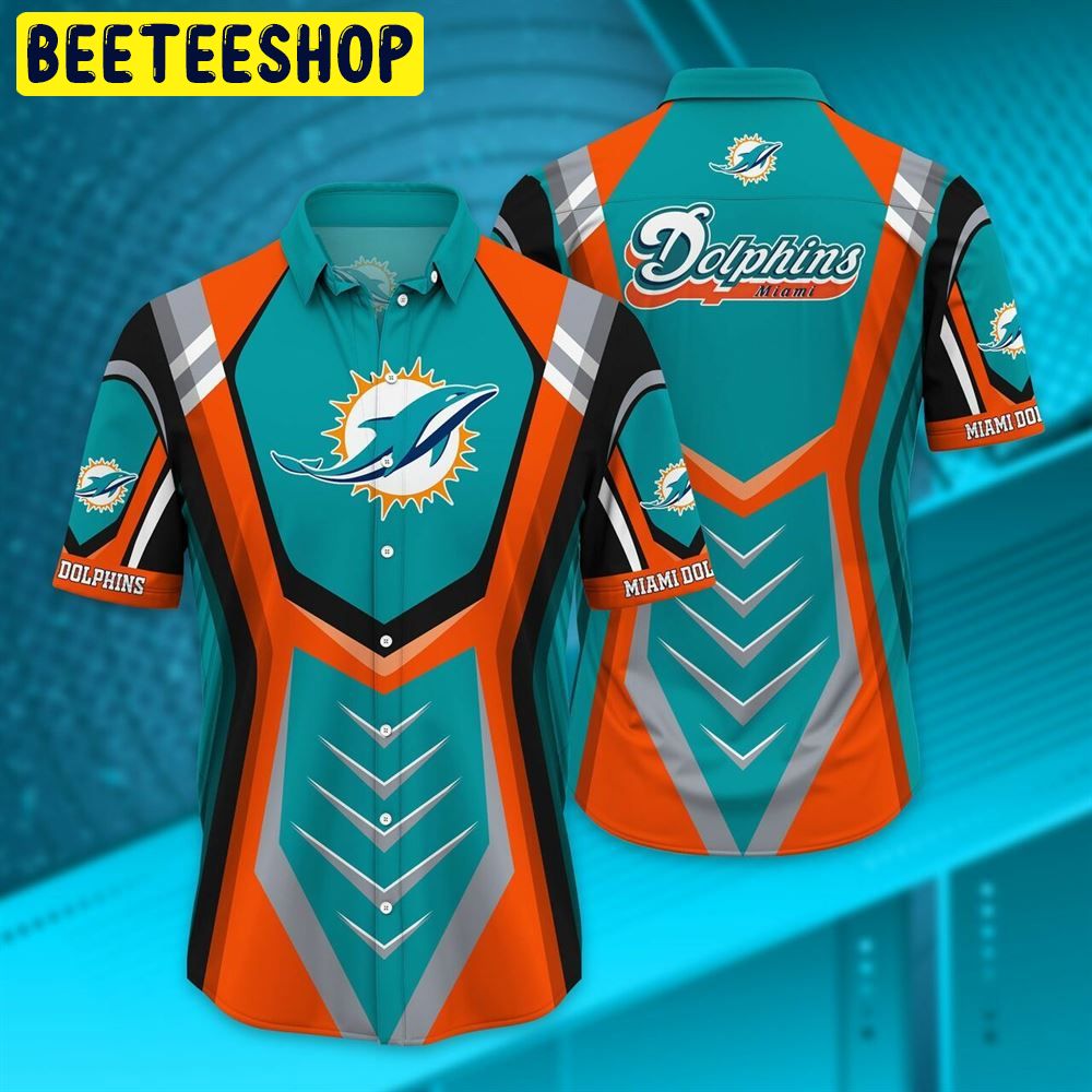 Personalize NFL Miami Dolphins Polynesian Tattoo Design Hawaiian Shirt