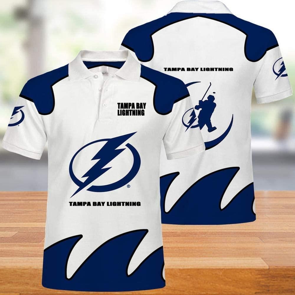 NHL Tampa Bay Lightning 3d Print Casual Summer Short Top Branding Trends 3D Polo Shirt