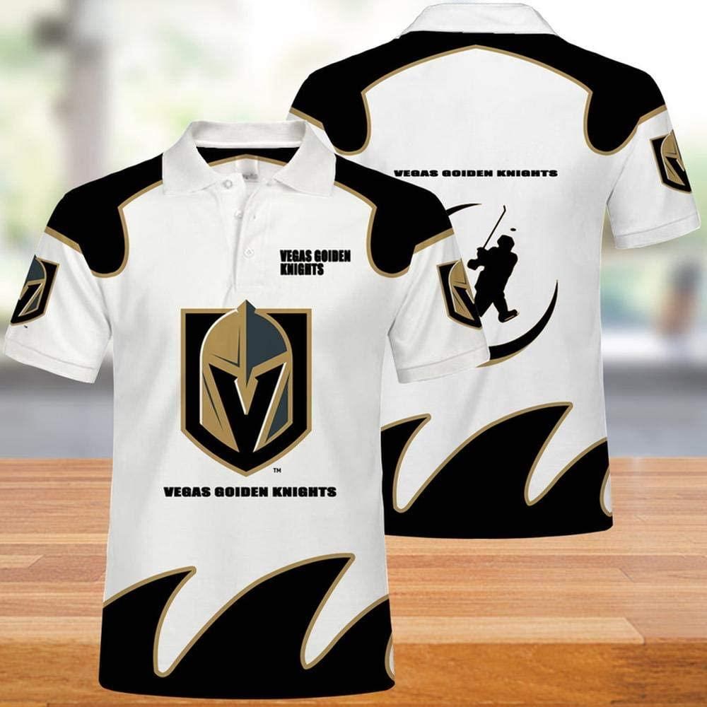 NHL Vegas Golden Cavaliers 3d Print Casual Summer Short Top Branding Trends 3D Polo Shirt