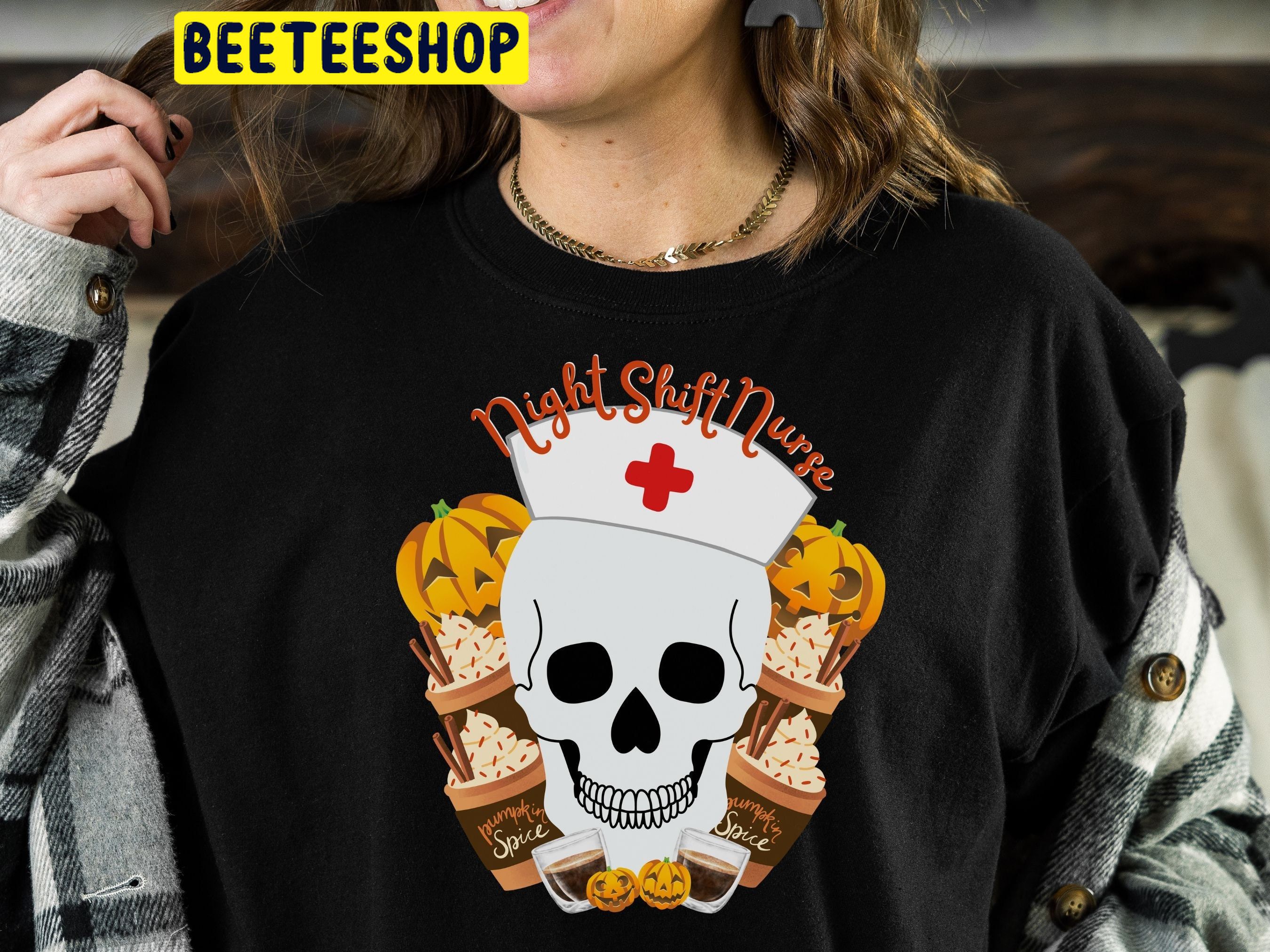 Night Shift Nurse Halloween Trending Unisex Shirt